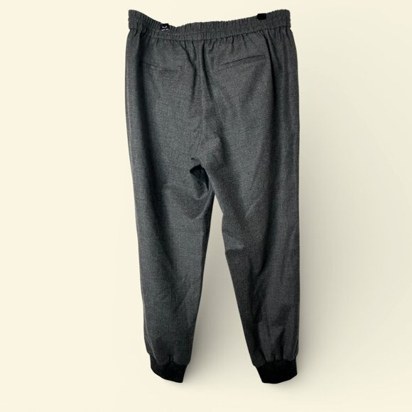 J. CREW Dark Gray Wool Blended  with Black Jogger Bottom  Women Size 8 - Picture 3 of 6